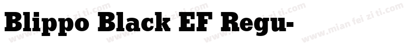 Blippo Black EF Regu字体转换